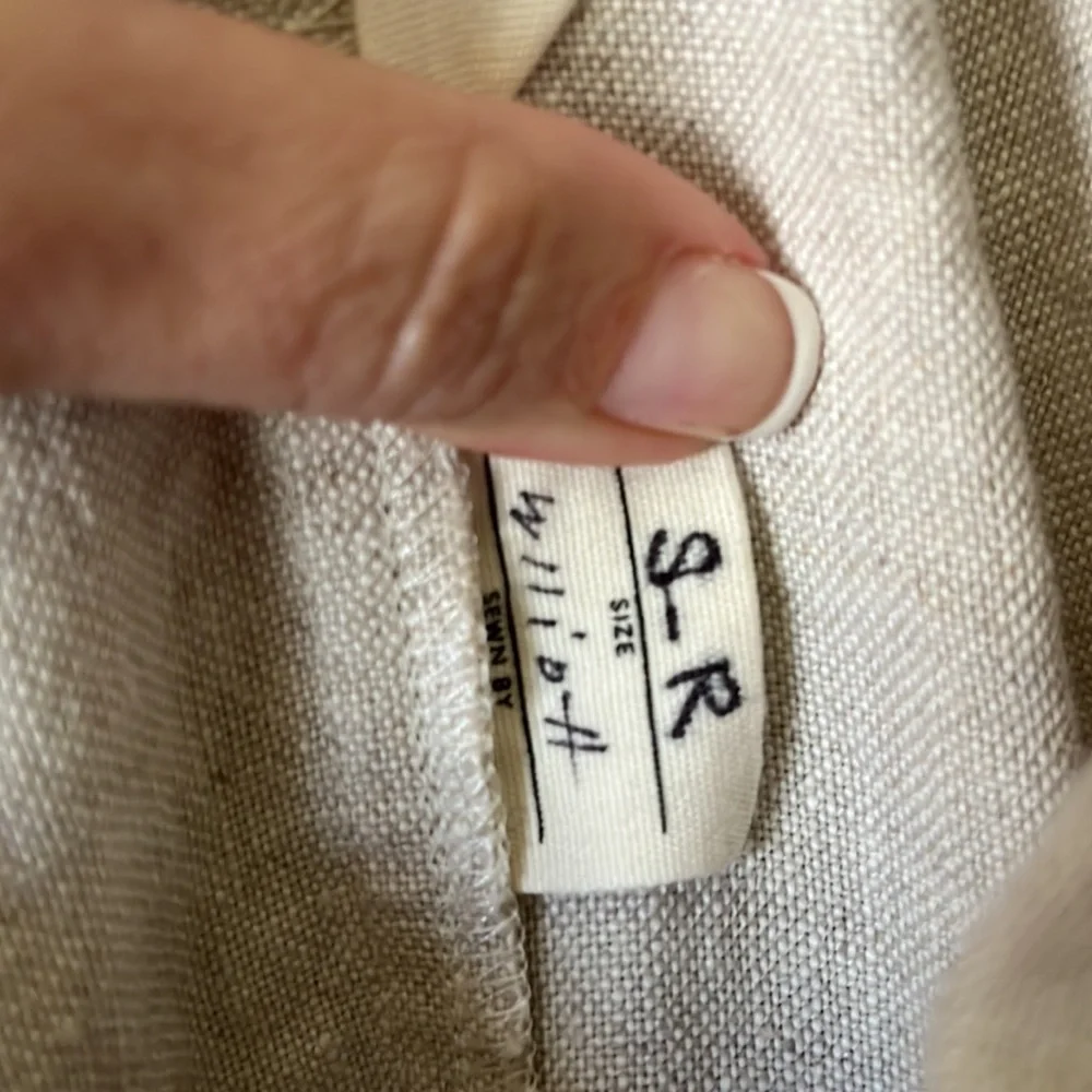 Elizabeth Suzann Clyde Jumpsuit in Flax Linen S-R - Picture 4 of 6